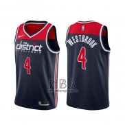 Camiseta Washington Wizards Russell Westbrook NO 4 Association 2020-21 Azul