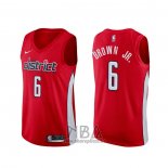 Camiseta Washington Wizards Troy Brown Jr. NO 6 Earned Rojo