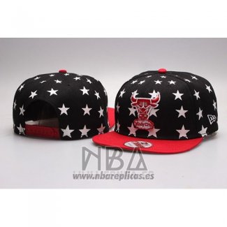 Gorra Chicago Bulls Snapback Blanco Rojo Negro