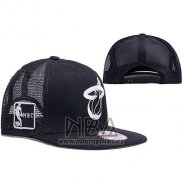 Gorra Miami Heat Snapback Negro Blanco