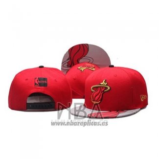 Gorra Miami Heat Snapback Rojo