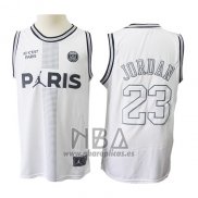 Camiseta AJ x PSG Michael Jordan NO 23 Blanco