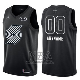 Camiseta All Star 2018 Portland Trail Blazers Nike Personalizada Negro