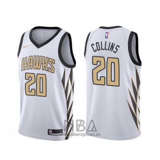 Camiseta Atlanta Hawks John Collins NO 20 Ciudad Blanco