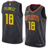 Camiseta Atlanta Hawks Miles Plumlee NO 18 Icon 2018-19 Negro