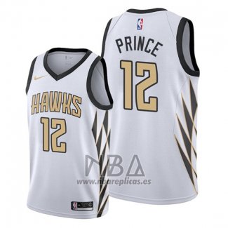 Camiseta Atlanta Hawks Taurean Prince NO 12 Ciudad Edition Blanco