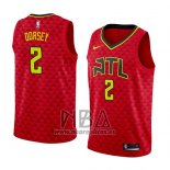 Camiseta Atlanta Hawks Tyler Dorsey NO 2 Statement 2018 Rojo