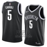 Camiseta Brooklyn Nets Demarre Carroll NO 5 Icon 2018 Negro