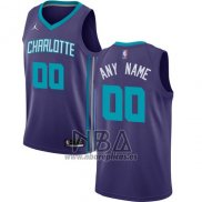 Camiseta Charlotte Hornets Personalizada 2017-18 Azul