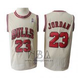 Camiseta Chicago Bulls Michael Jordan NO 23 Retro Crema