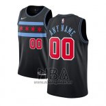 Camiseta Chicago Bulls Personalizada Ciudad 2018-19 Negro