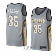 Camiseta Cleveland Cavaliers Bonzie Colson NO 35 Ciudad 2018 Gris