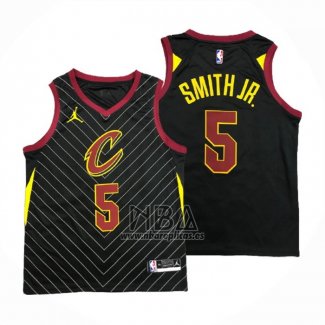 Camiseta Cleveland Cavaliers Dennis Smith Jr. NO 5 Statement 2020-21 Negro