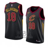 Camiseta Cleveland Cavaliers Matthew Dellavedova NO 18 Statement 2018 Negro