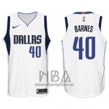 Camiseta Dallas Mavericks Harrison Barnes NO 40 2017-18 Blanco