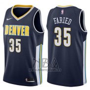 Camiseta Denver Nuggets Kenneth Faried NO 35 Icon 2017-18 Azul