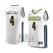 Camiseta Denver Nuggets Paul Millsap NO 4 Association 2017-18 Blanco