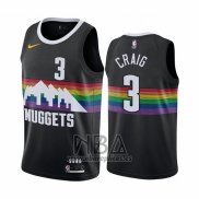 Camiseta Denver Nuggets Torrey Craig NO 3 Ciudad Negro