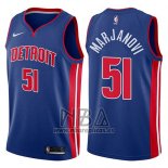 Camiseta Detroit Pistons Boban Marjanovic NO 51 Icon 2017-18 Azul