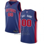 Camiseta Detroit Pistons Personalizada 2017-18 Azul