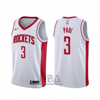 Camiseta Houston Rockets Chris Paul NO 3 Association Blanco