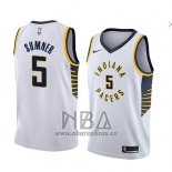 Camiseta Indiana Pacers Edmond Sumner NO 5 Association 2018 Blanco