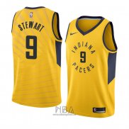 Camiseta Indiana Pacers Elijah Stewart NO 9 Statement 2018 Amarillo