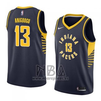 Camiseta Indiana Pacers Ike Anigbogu NO 13 Icon 2018 Azul