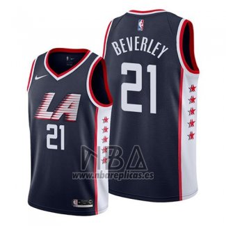 Camiseta Los Angeles Clippers Patrick Beverley NO 21 Ciudad 2019 Azul