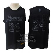 Camiseta Los Angeles Lakers Kobe Bryant NO 24 MVP Negro