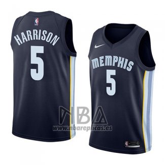 Camiseta Memphis Grizzlies Andrew Harrison NO 5 Icon 2018 Azul