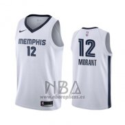 Camiseta Memphis Grizzlies Ja Morant NO 12 Association 2019-20 Blanco