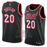 Camiseta Miami Heat Justise Winslow NO 20 Classic 2018 Negro