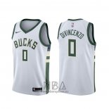 Camiseta Milwaukee Bucks Donte Divincenzo NO 0 Association Blanco