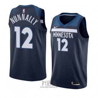 Camiseta Minnesota Timberwolves James Nunnally NO 12 Icon 2018 Azul