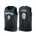 Camiseta Minnesota Timberwolves Jeff Teague NO 0 Classic Negro