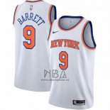 Camiseta New York Knicks RJ Barrett NO 9 Association Blanco