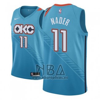 Camiseta Oklahoma City Thunder Abdel Nader NO 11 Ciudad 2018-19 Azul