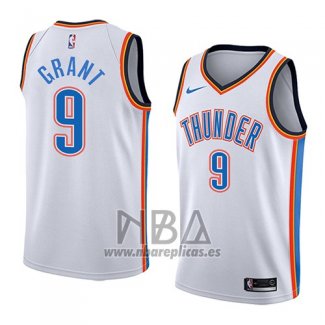 Camiseta Oklahoma City Thunder Jerami Grant NO 9 Association 2018 Blanco