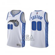 Camiseta Orlando Magic Personalizada Earned 2020-21 Blanco