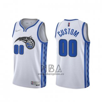 Camiseta Orlando Magic Personalizada Earned 2020-21 Blanco