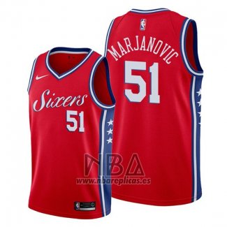 Camiseta Philadelphia 76ers Boban Marjanovic NO 51 Statement Rojo