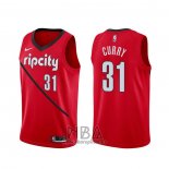 Camiseta Portland Trail Blazers Seth Curry NO 31 Earned Rojo