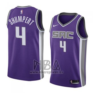 Camiseta Sacramento Kings Iman Shumpert NO 4 Icon 2018 Violeta