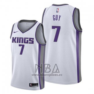 Camiseta Sacramento Kings Kyle Guy NO 7 Association 2019-20 Blanco