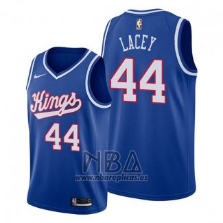 Camiseta Sacramento Kings Sam Lacey NO 44 Classic Edition 1990-94 Azul