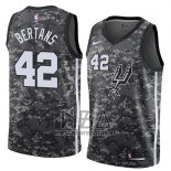 Camiseta San Antonio Spurs Davis Bertans NO 42 Ciudad 2018 Gris