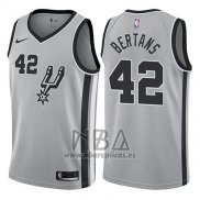 Camiseta San Antonio Spurs Davis Bertans NO 42 Statement 2017-18 Gris