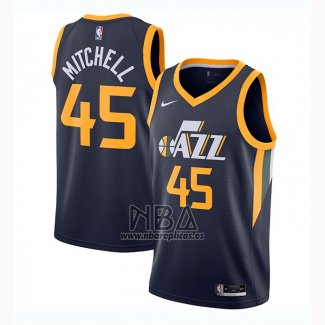 Camiseta Utah Jazz Donovan Mitchell NO 45 Icon 2020-21 Azul