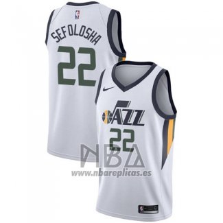 Camiseta Utah Jazz Thabo Sefolosha NO 22 Association 2017-18 Blanco